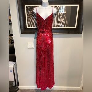 NWOT Mac Duggal Sequin Gown